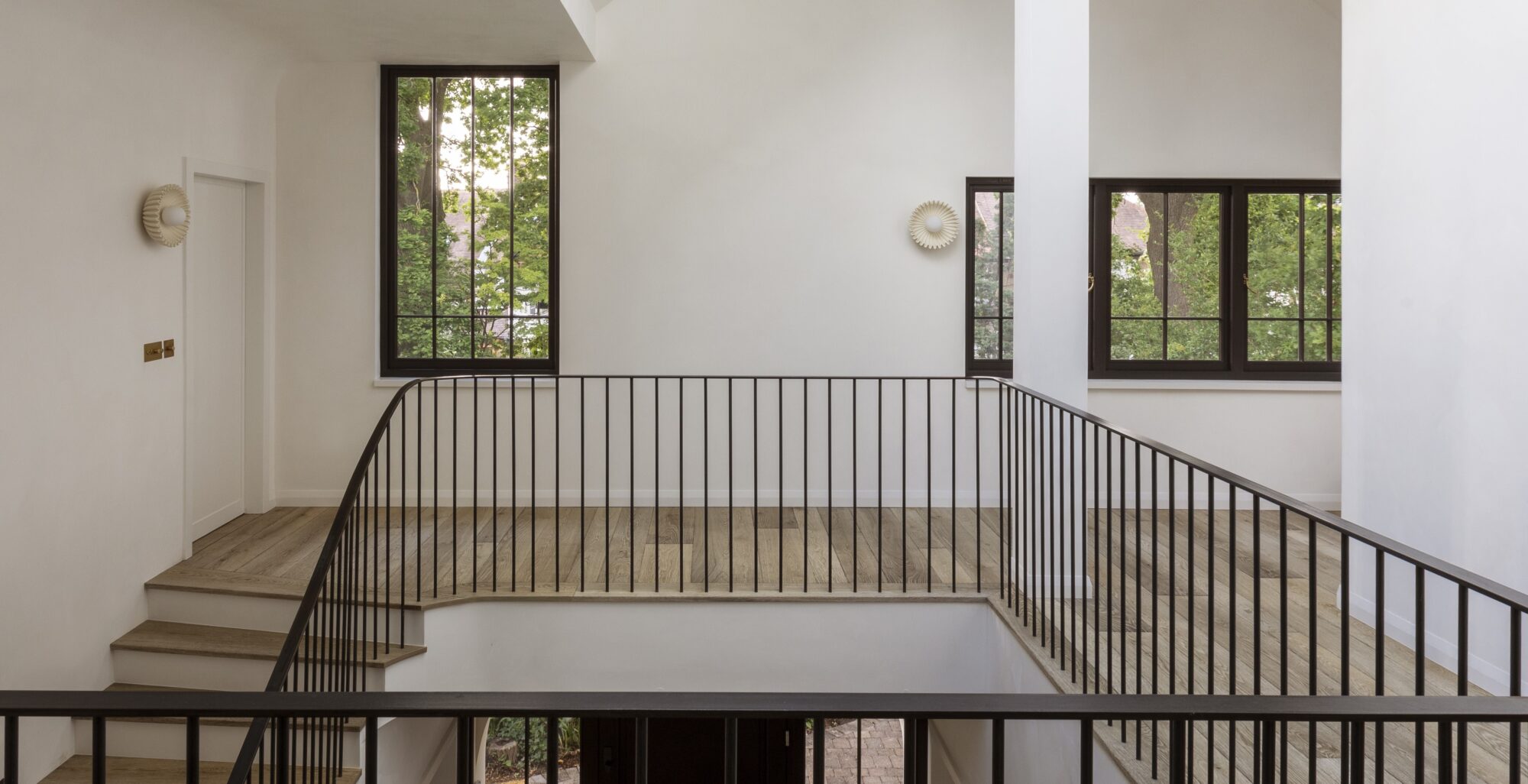 textured magma pacaya oak flooring top of landing