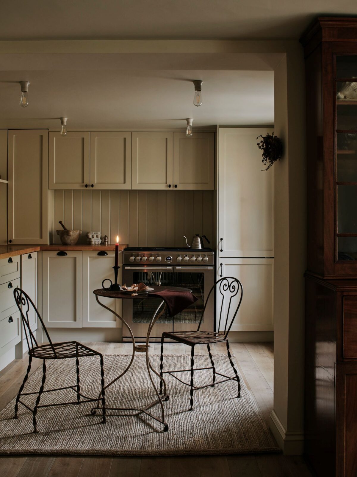 bute natural grade flooring in coach house kitchen