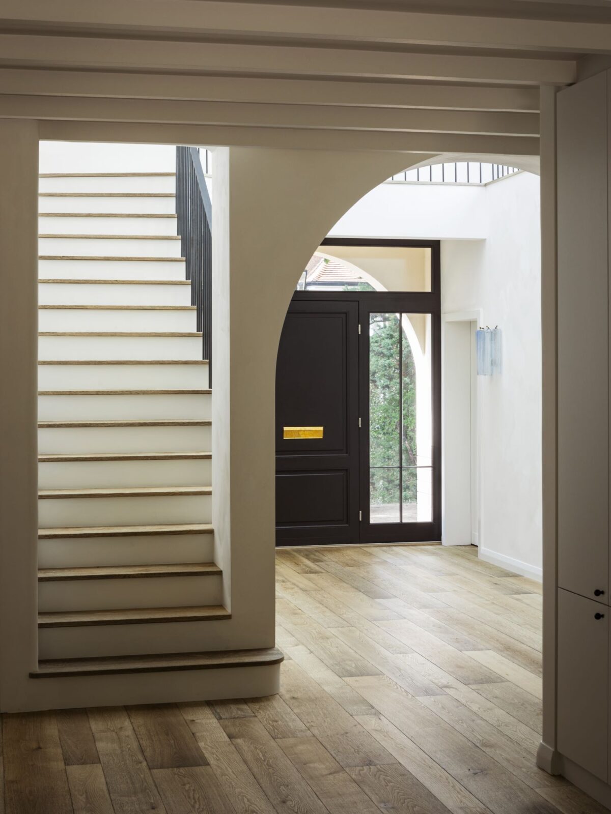 textured magma pacaya oak floor in hallway
