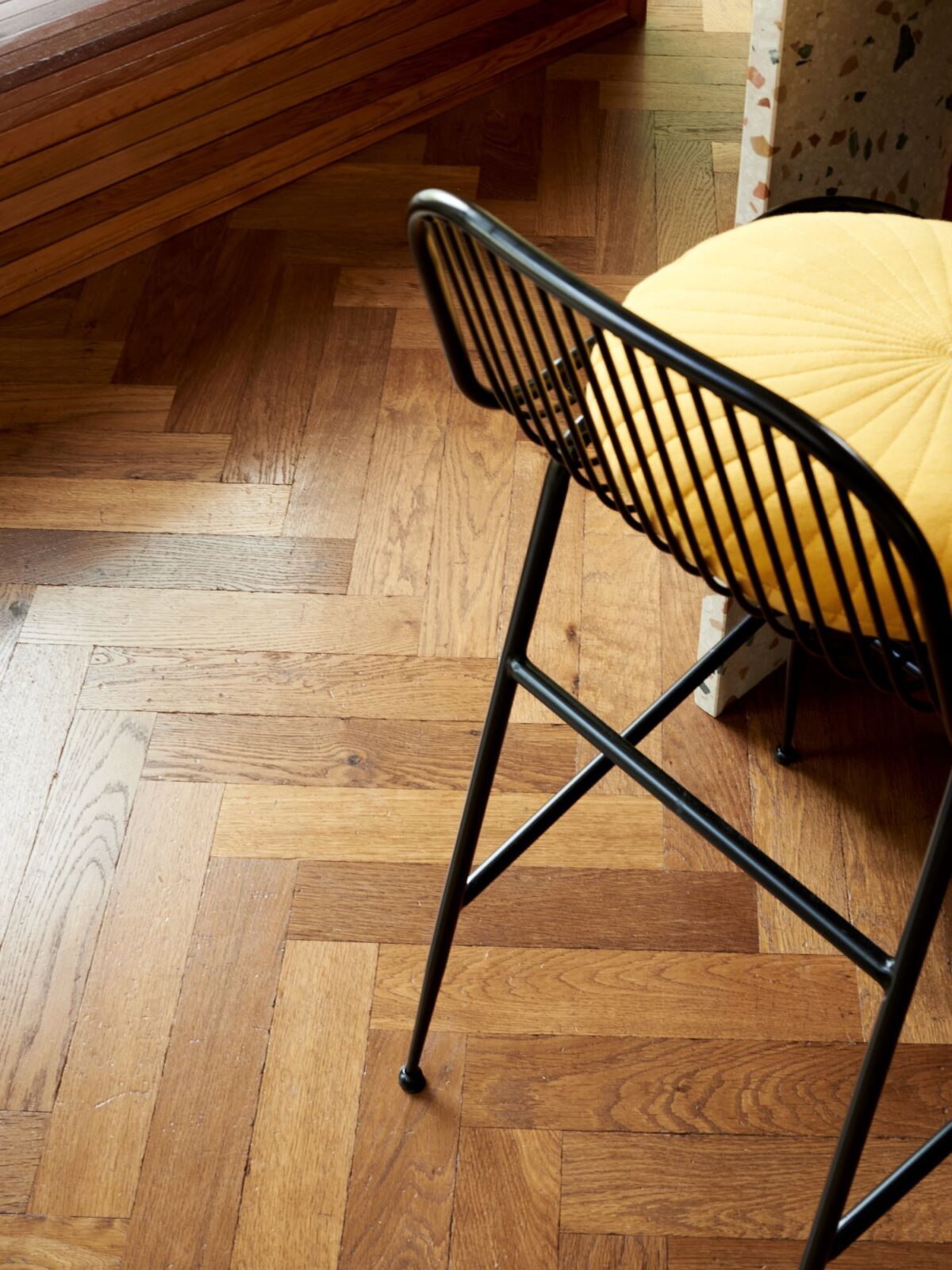 STANDON distressed timber in herringbone parquet