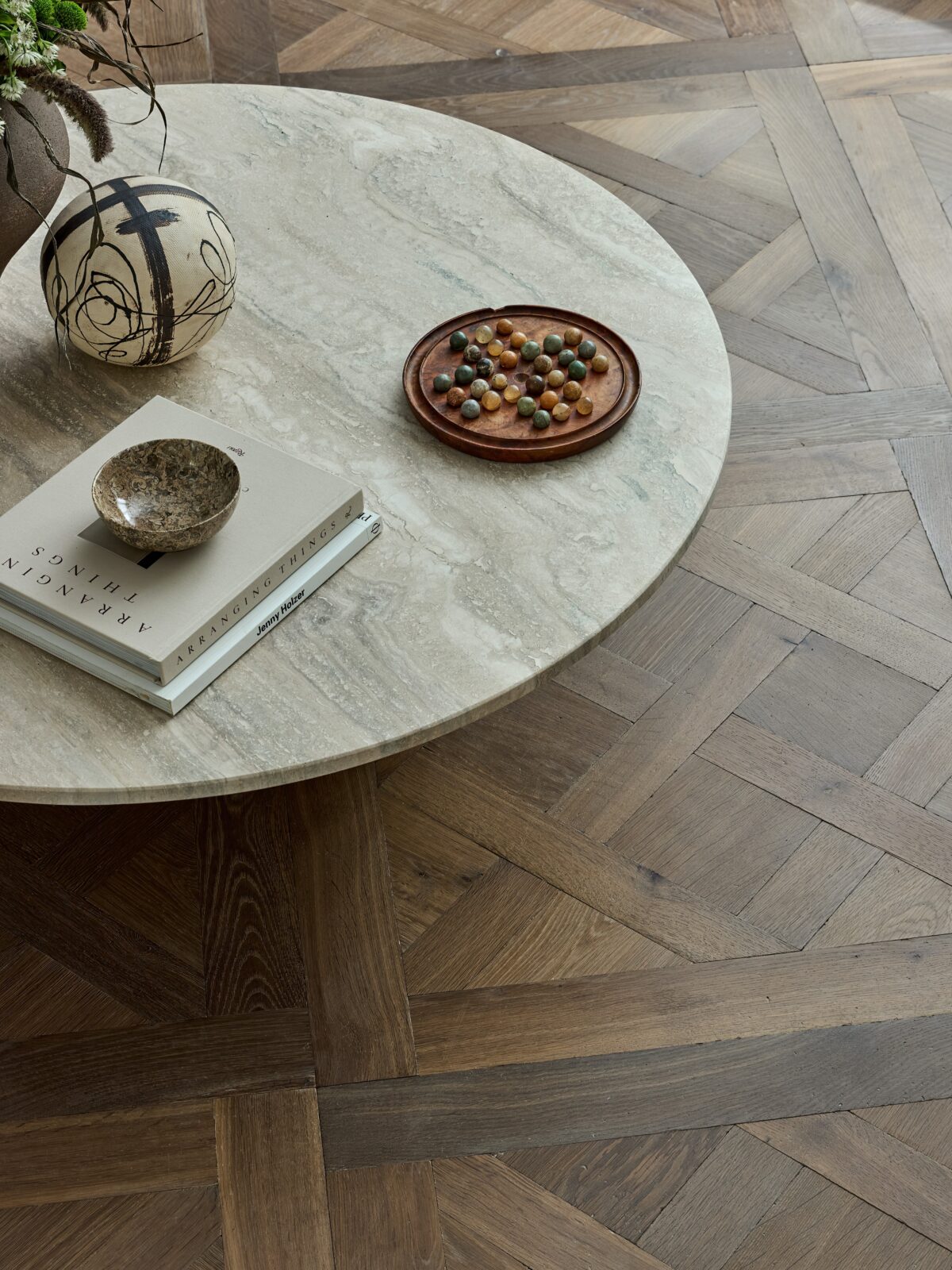 Versailles panel parquet in smoked oak Landmark Tredegar