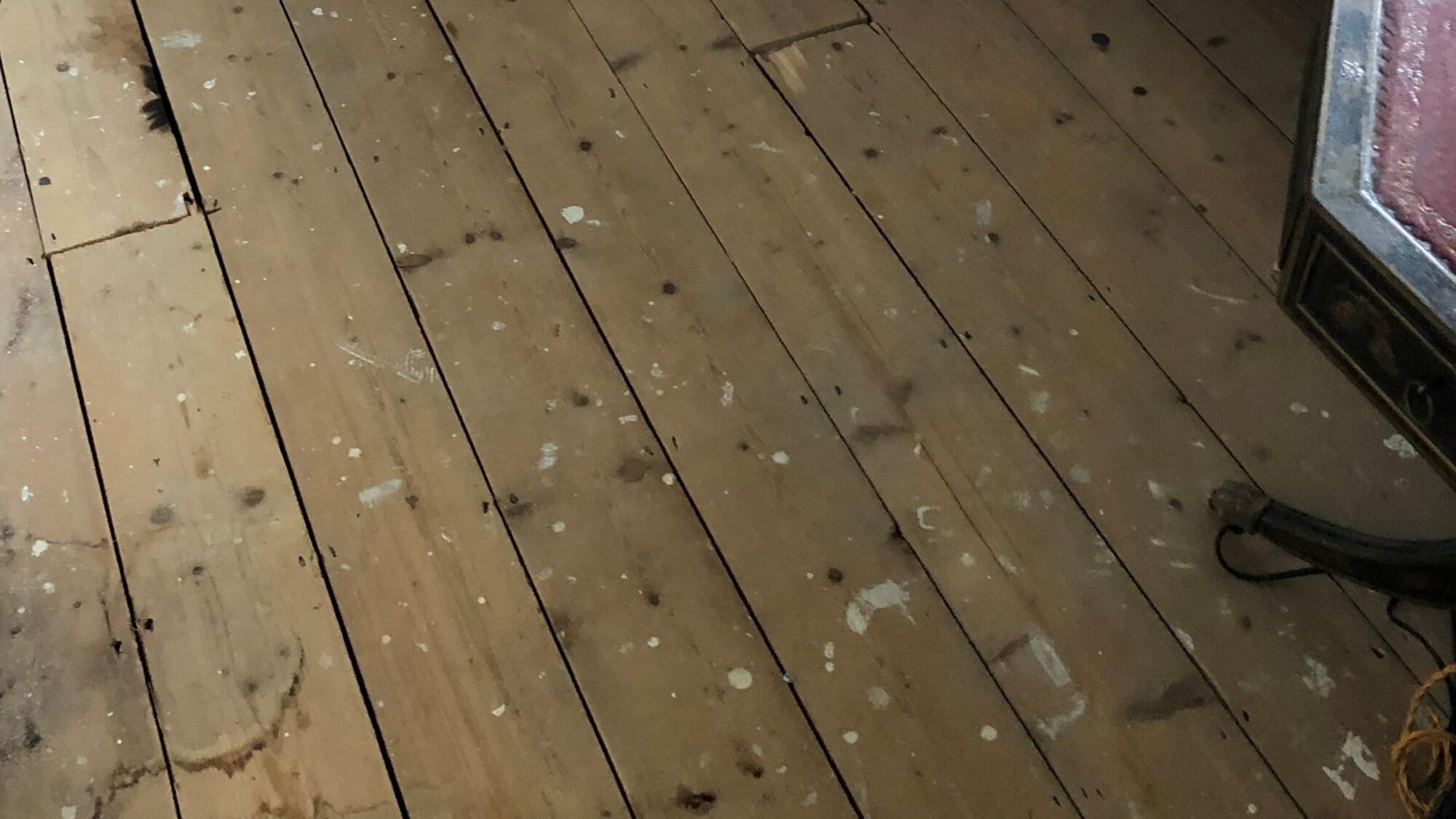 old pine floorboards