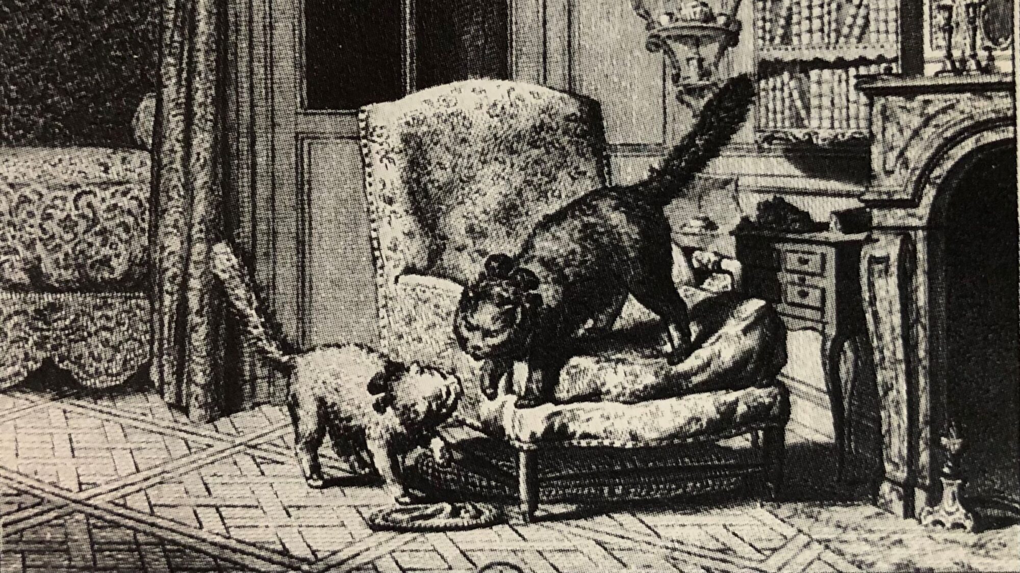 late nineteenth century domestic setting in living room