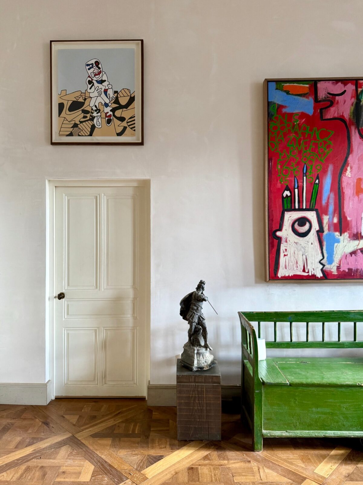 Eelke Versailles green bench
