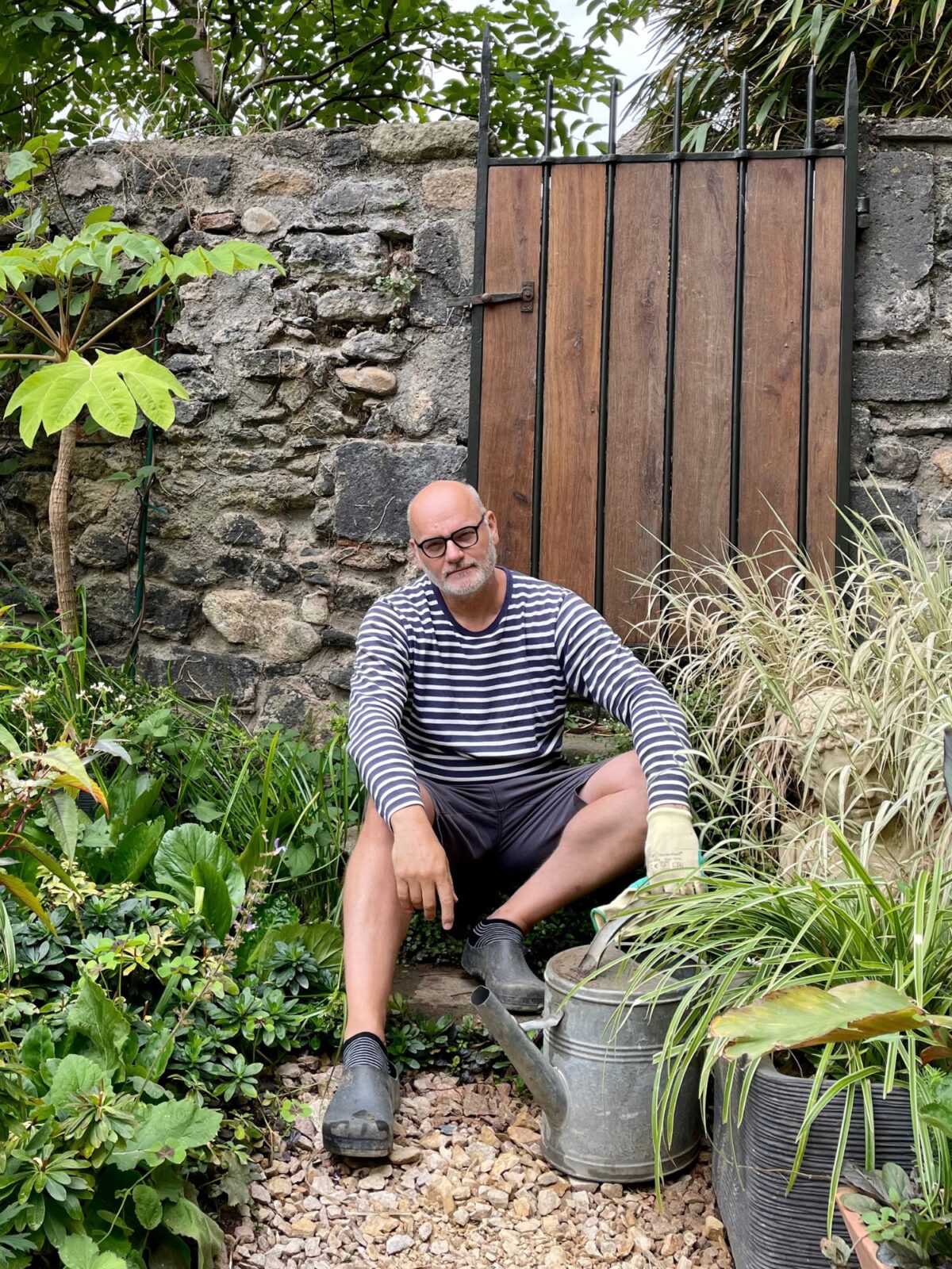 Eelke in garden