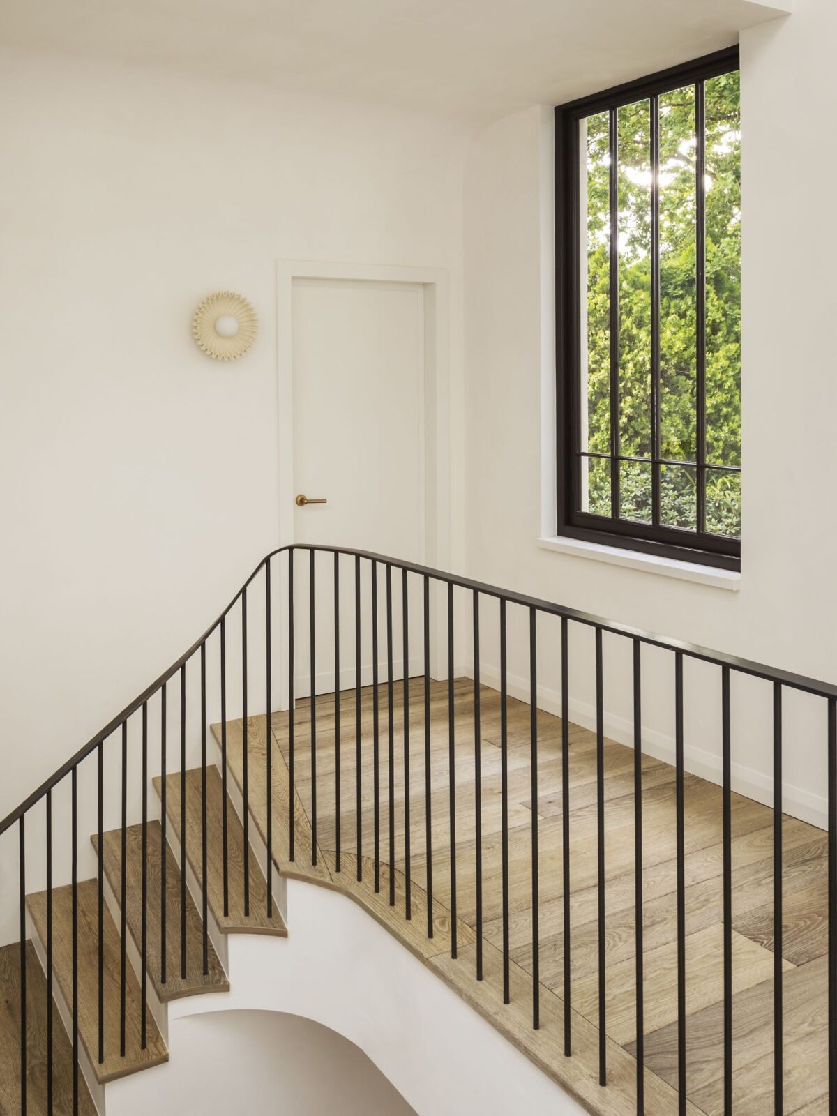 magma pacaya textured oak flooring in landing
