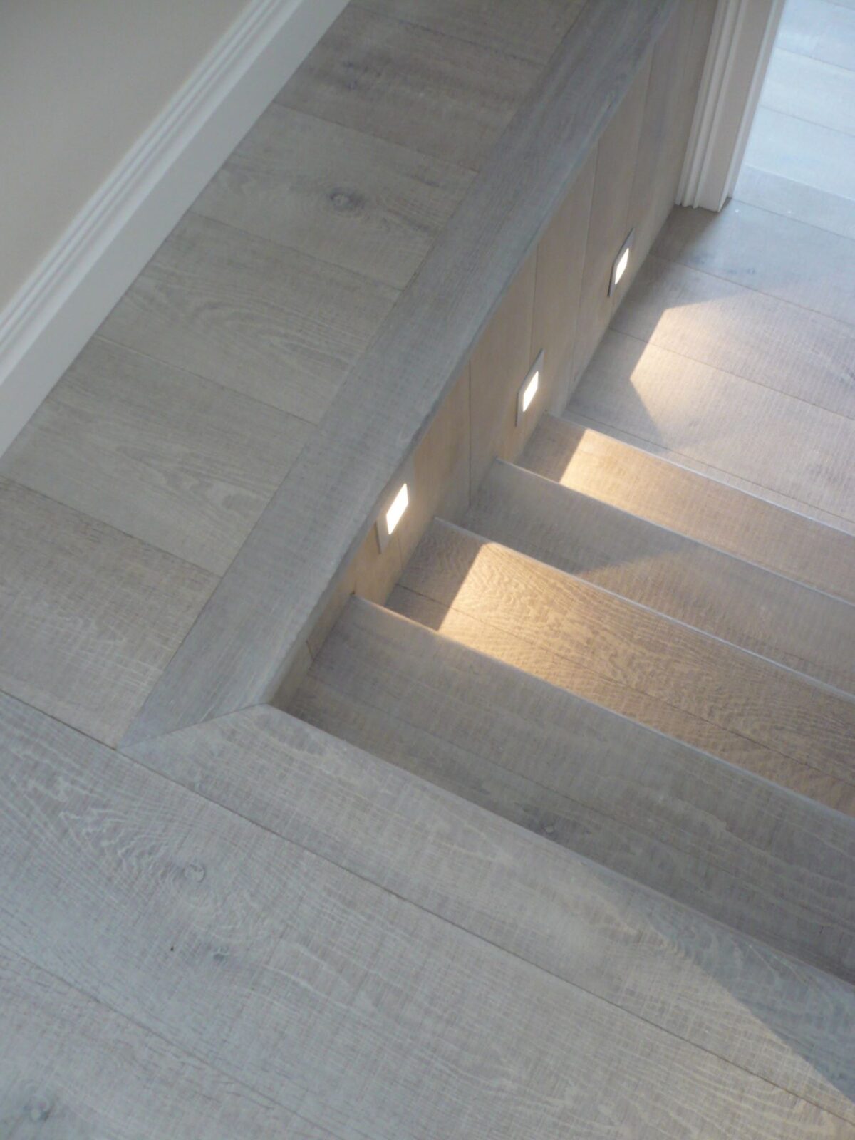 Oak TATE Steps with lights