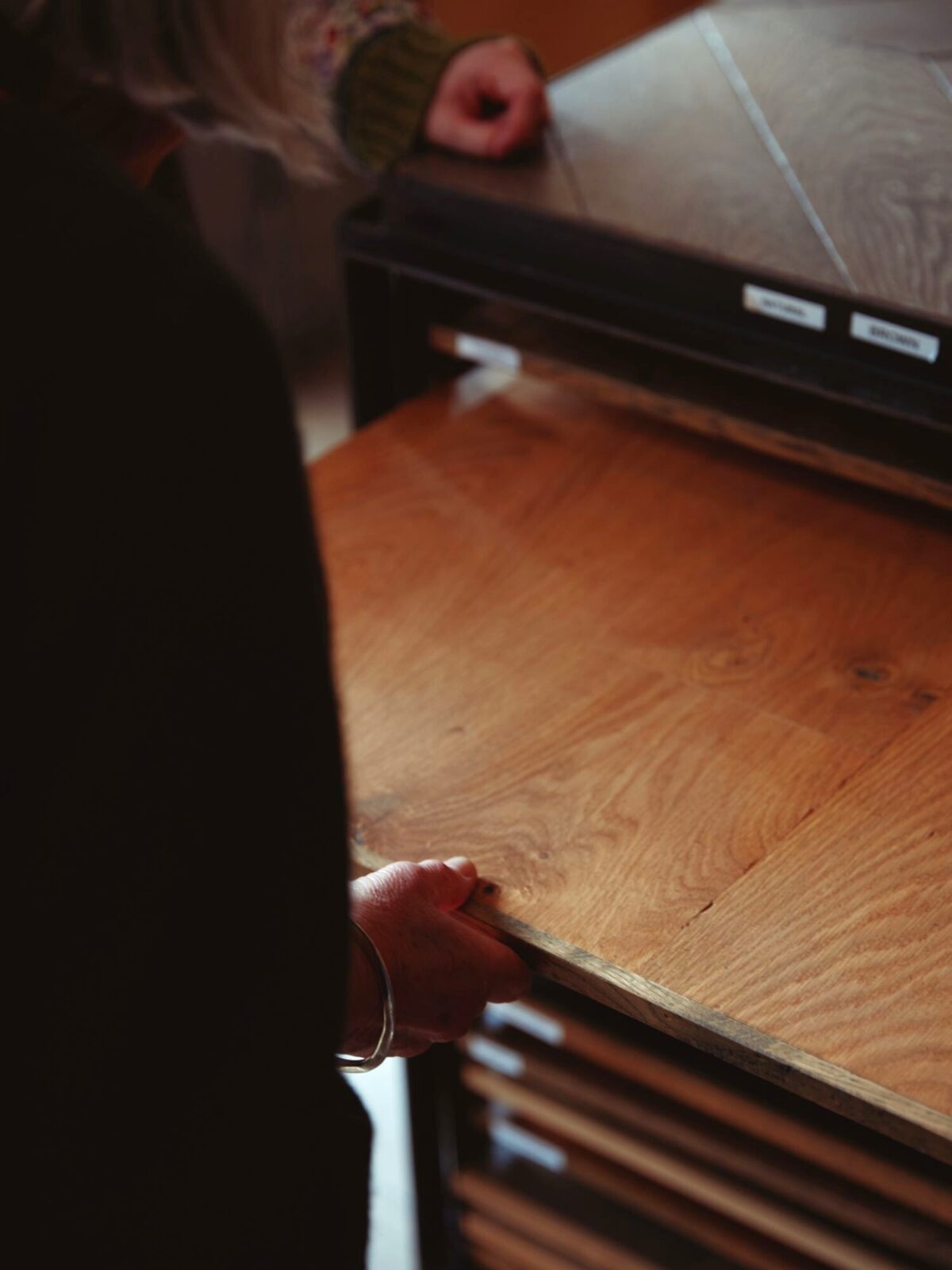 Solid Floor Showroom EAST Spitalfields exploring timber samples