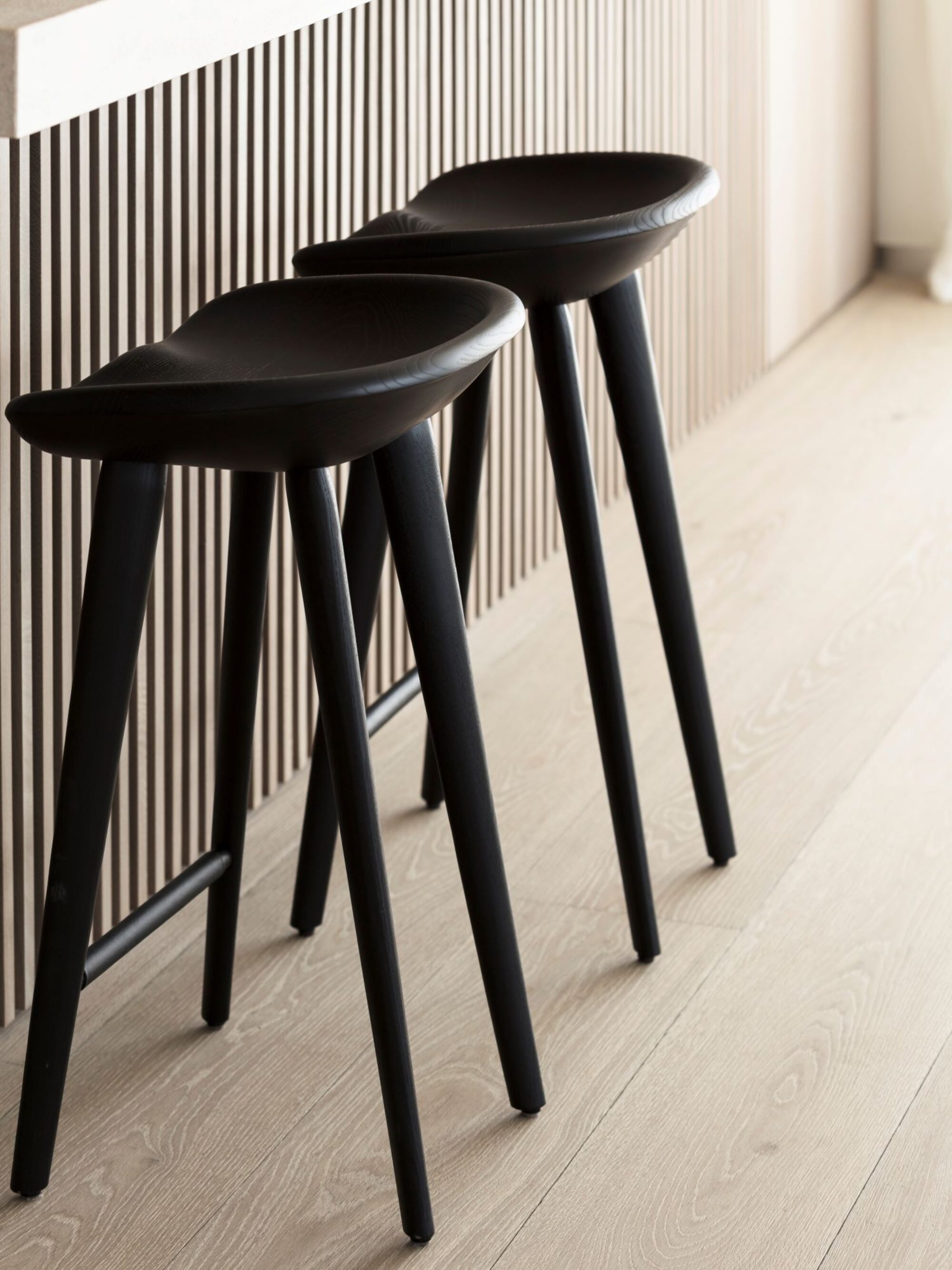 LONDON BLOOMSBURY with kitchen stools close up