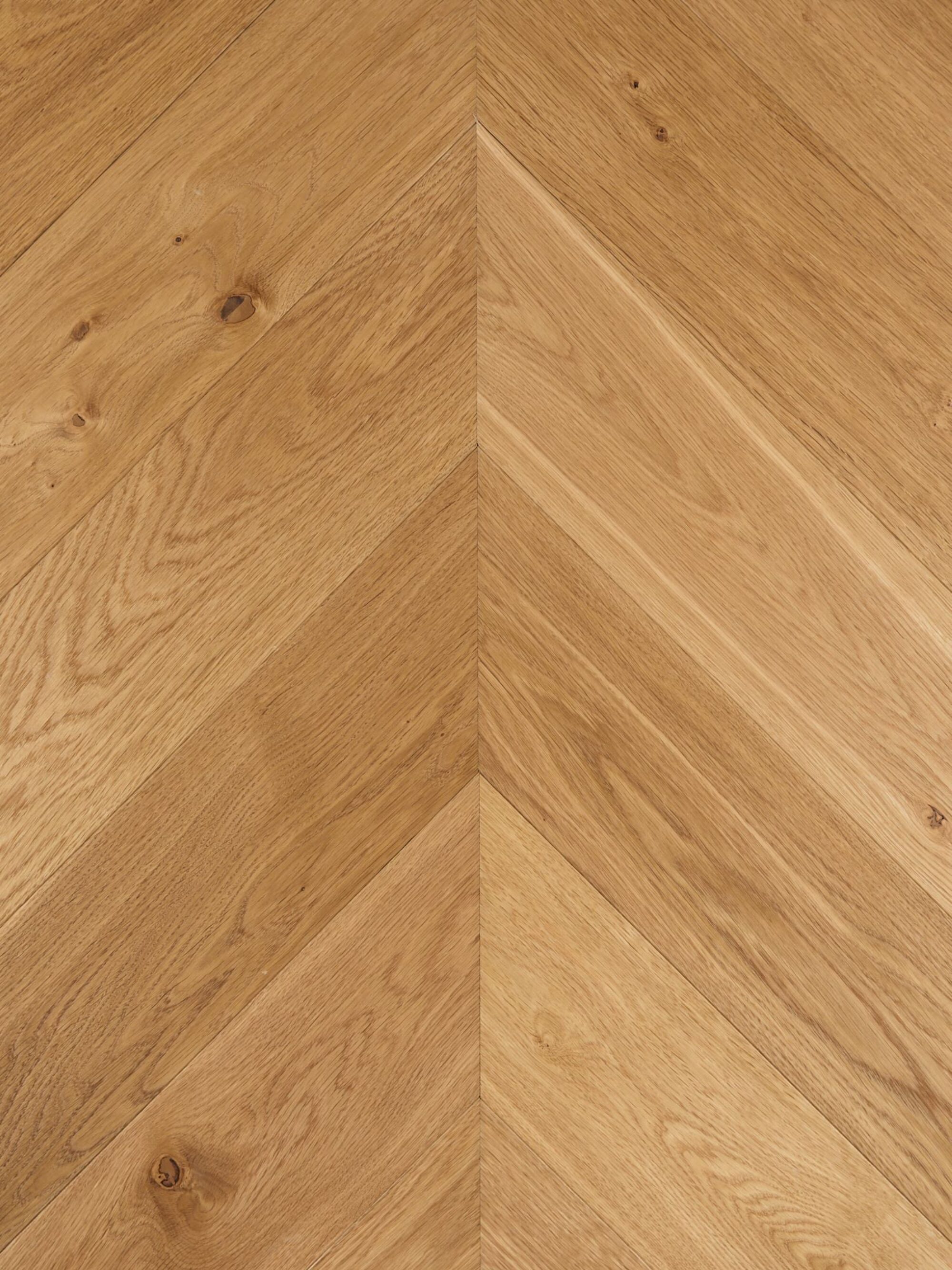 Natural landmark standon oak chevron parquet flooring
