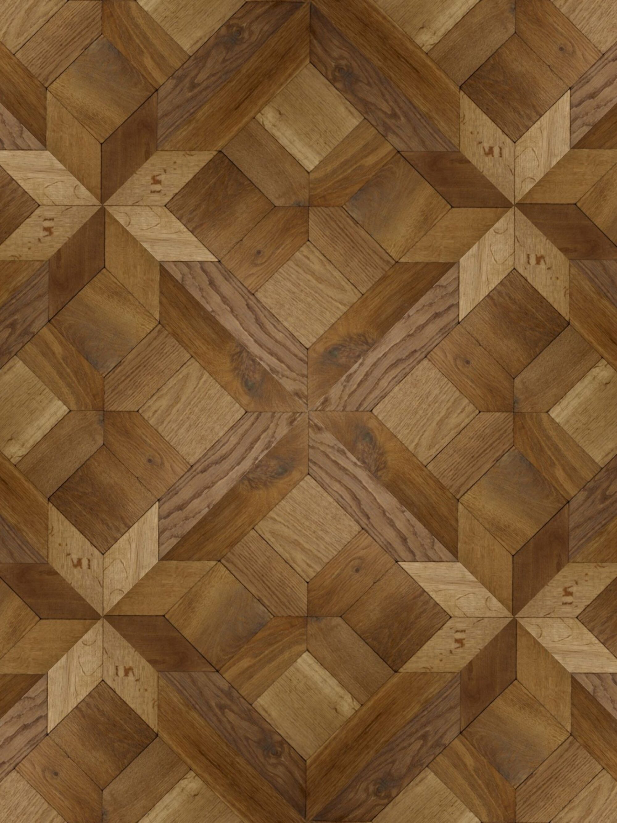 Rich brown oak CHATEAU Panel parquet Landmark Dalton expanded view