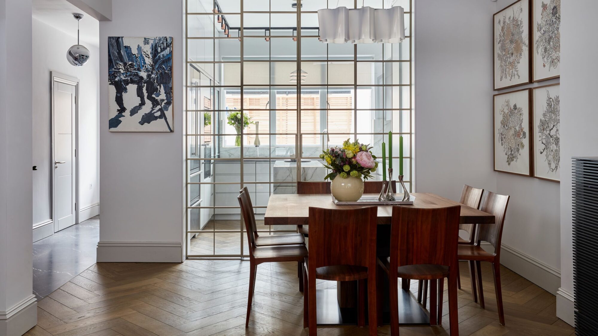 TREDEGAR herringbone dining room landscape