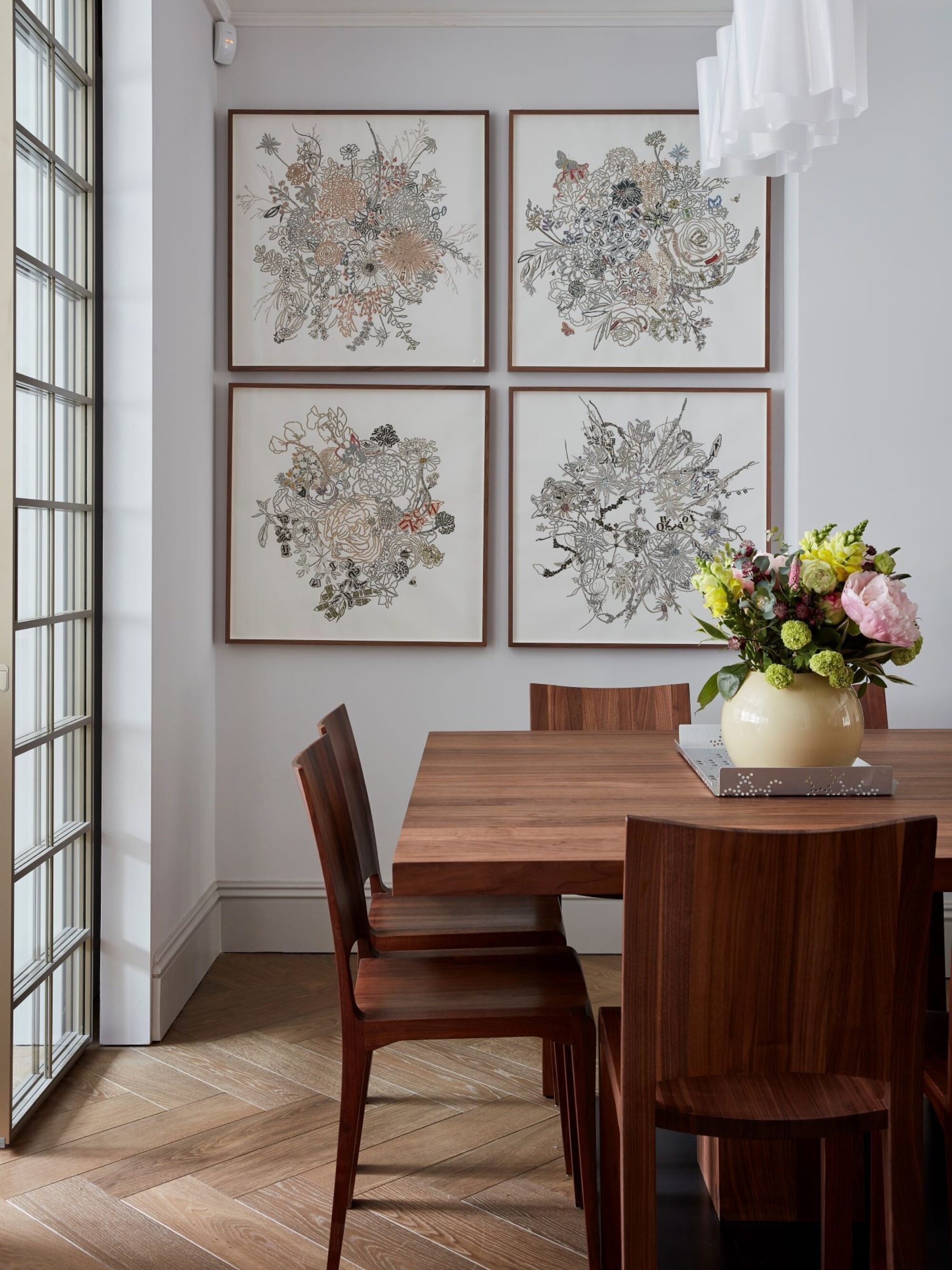 TREDEGAR herringbone dining room