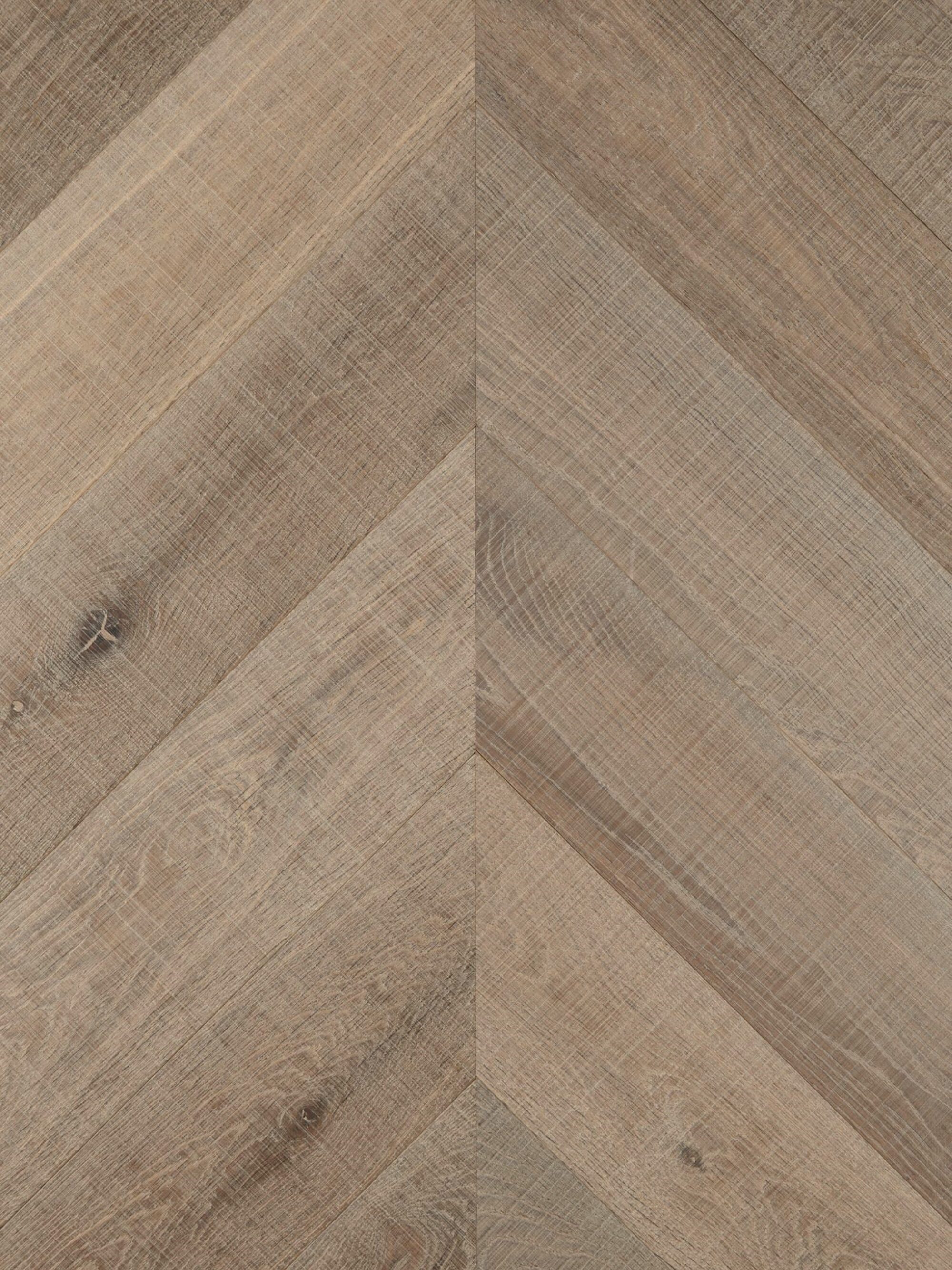 neutral textured tate bute band sawn chevron parquet oak flooring