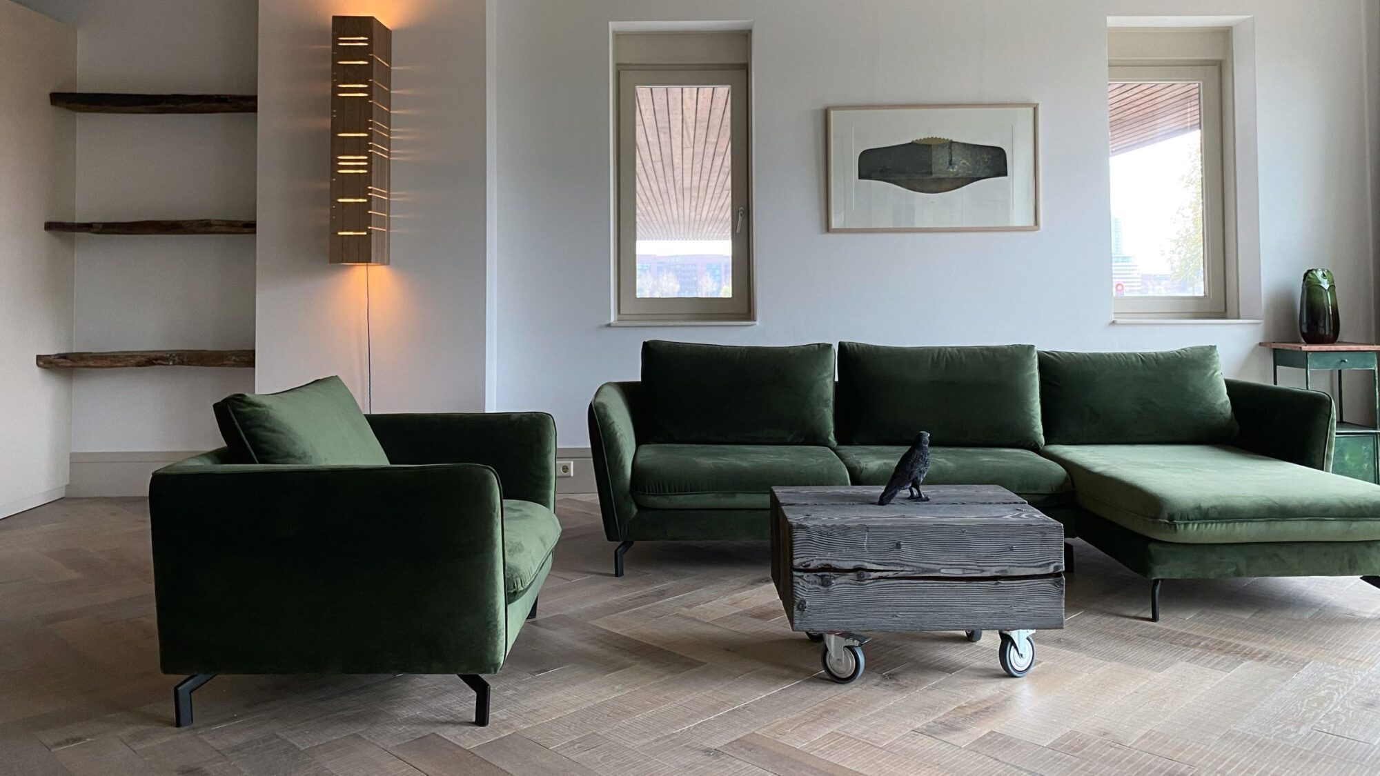 Tate bute herringbone floor with green sofa 3a 2021 05 04 133310