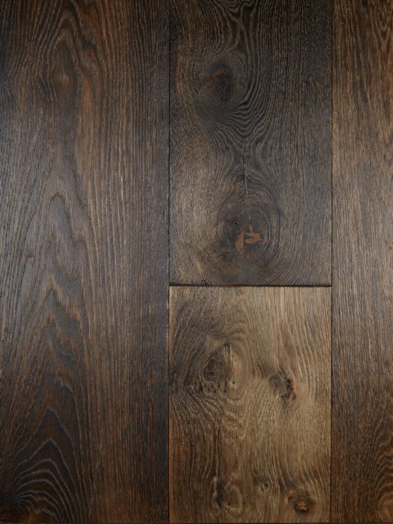 abbey roche dark brown rustic solid oak flooring