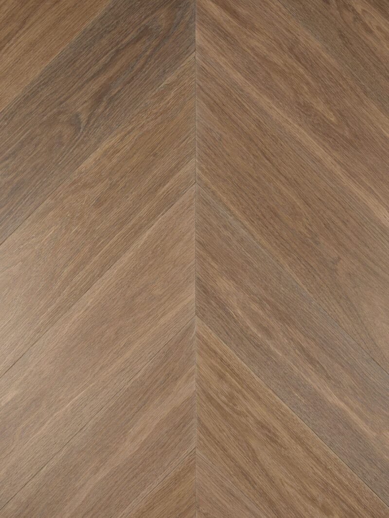 Contemporary greyish brown strata glen oak chevron parquet flooring