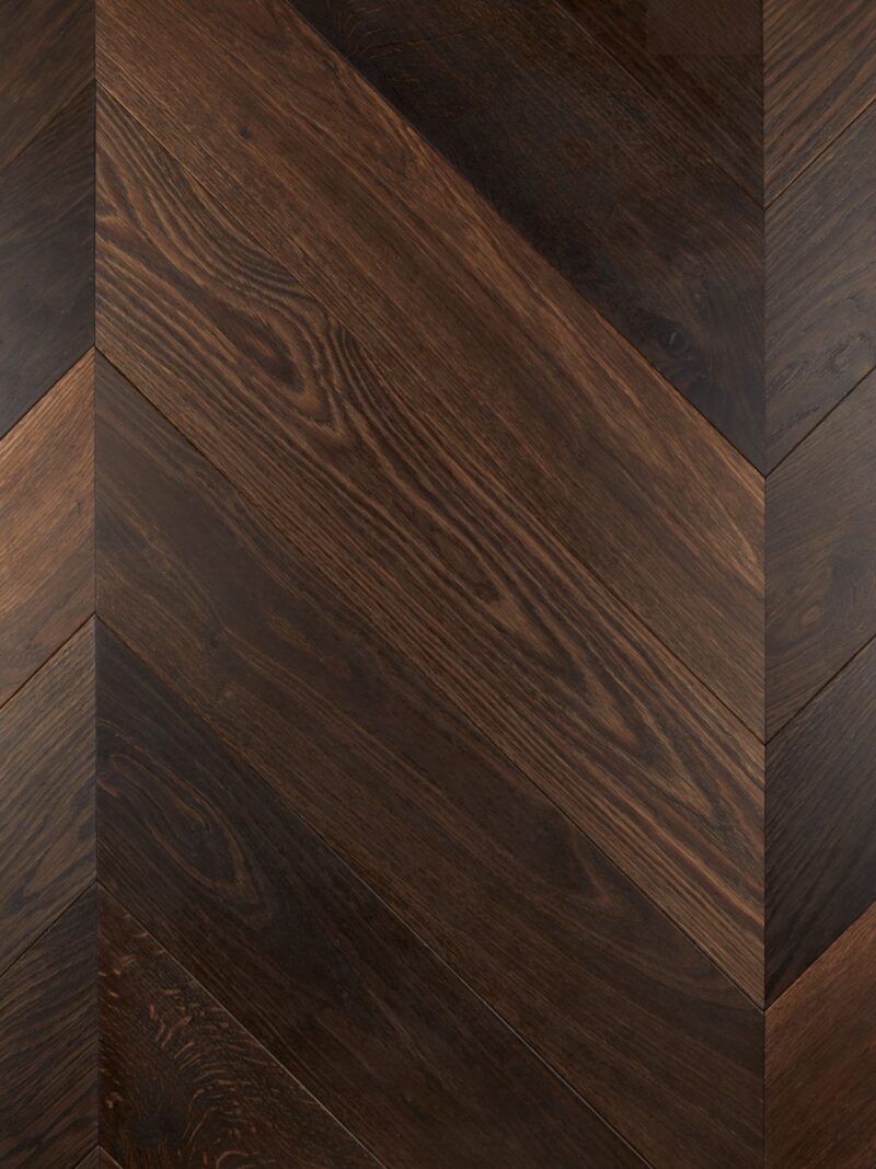 laslett dark engineered oak chevron parquet flooring