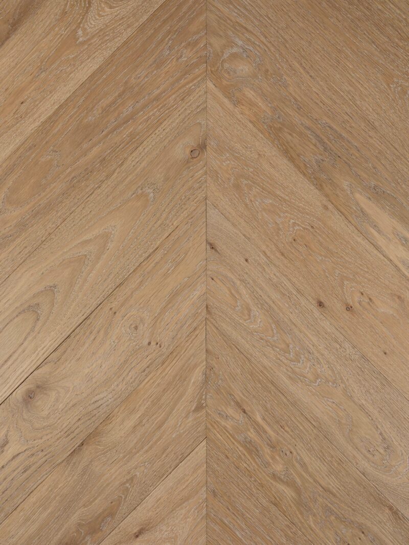 Light muted Strata Hurst oak chevron parquet flooring