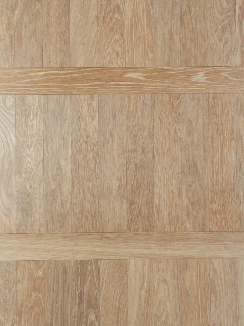Light neutral Landmark Saltram oak parquet flooring in ladder pattern