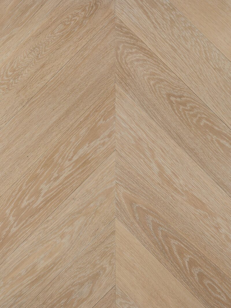 Light neutral landmark saltram oak chevron parquet flooring