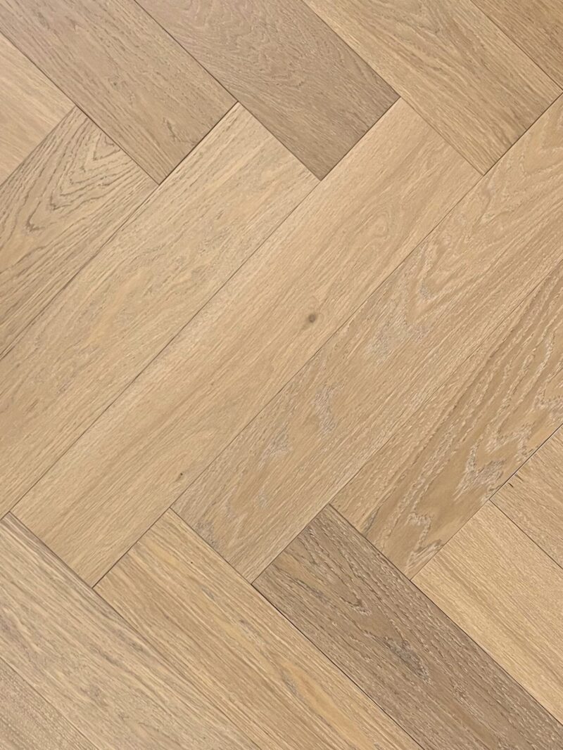 Muted Strata hurst oak herringbone parquet sale floor