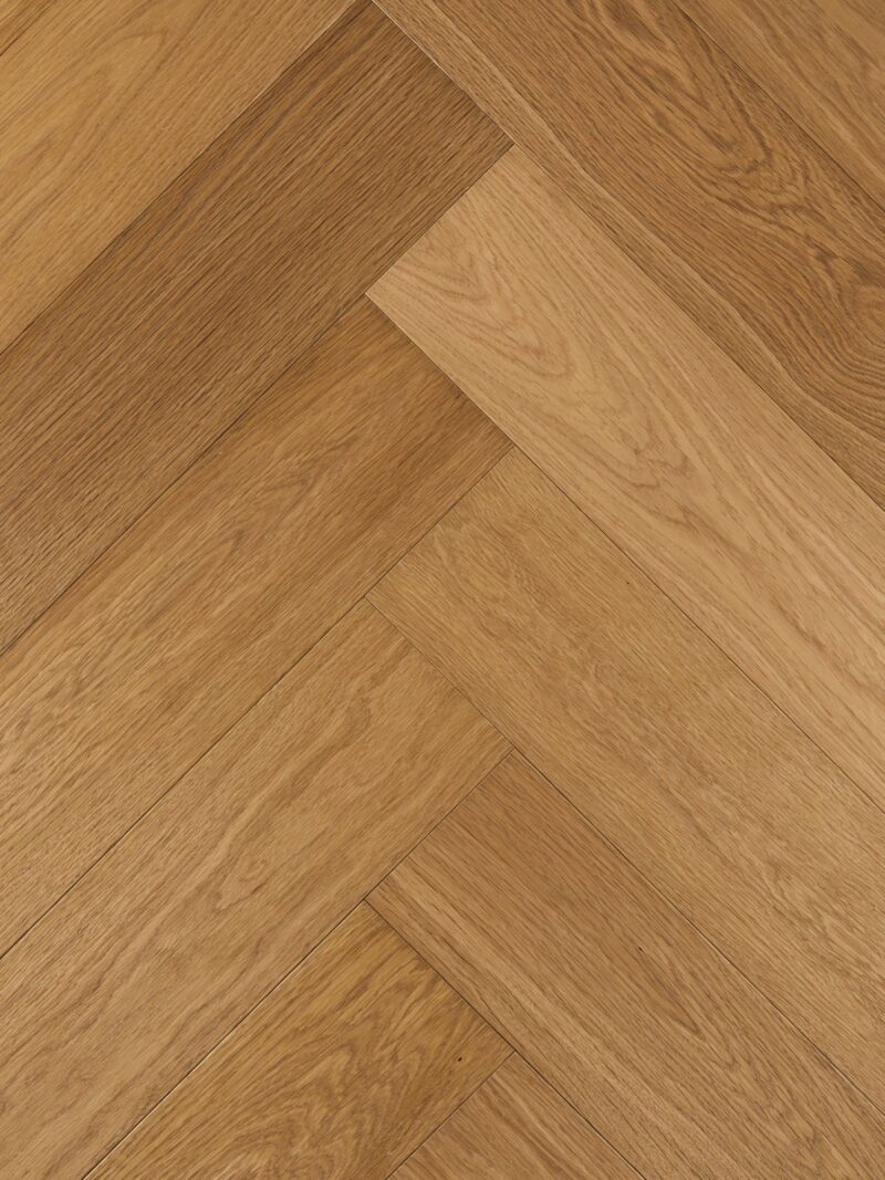 Natural landmark standon oak herringbone parquet flooring