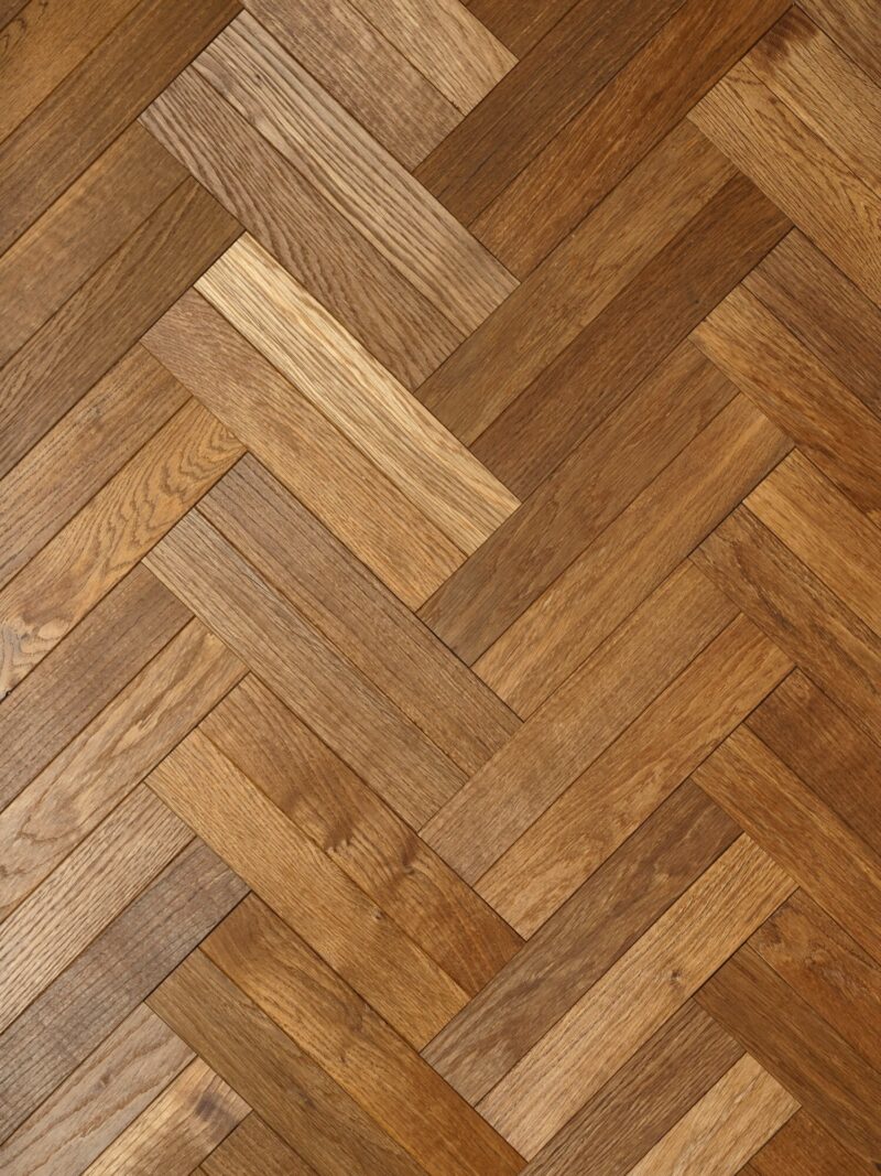Rich Brown Landmark Dalton Double Herringbone Parquet