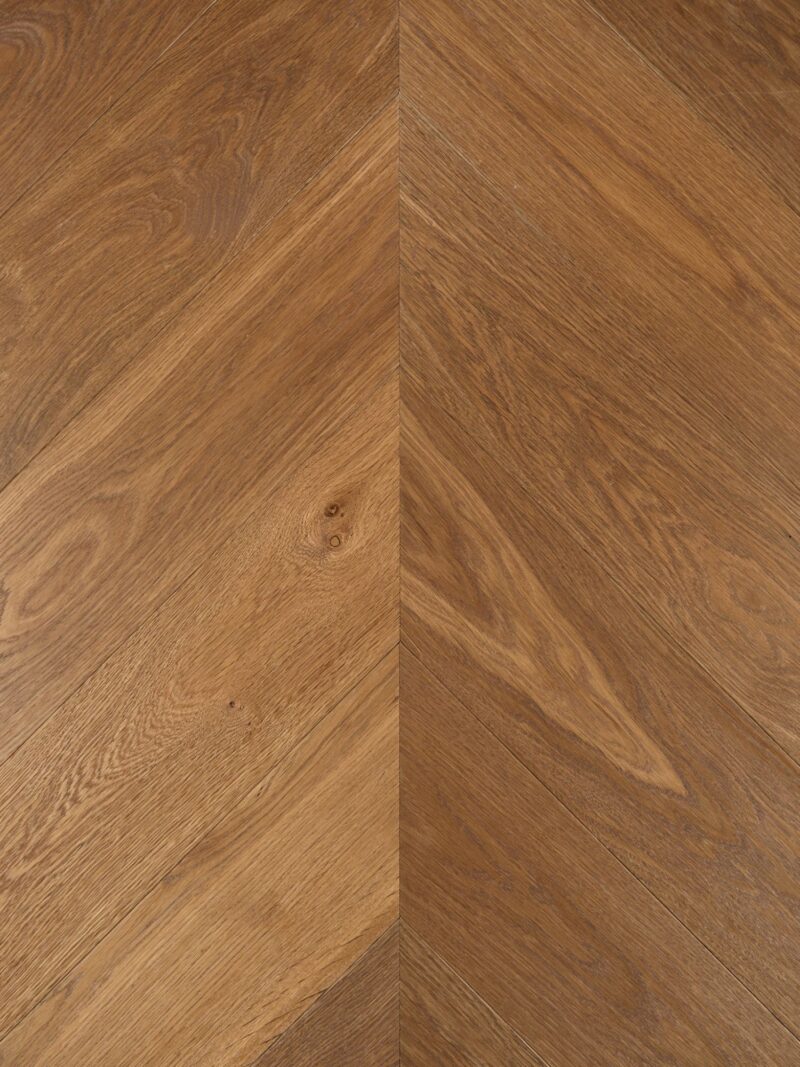 mid brown strata dale oak chevron parquet flooring