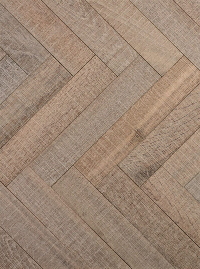 tate bute grey-brown herringbone parquet oak flooring